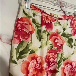 Talbots 100% Silk Floral Pants